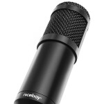 Niceboy VOICE Handle černá / stolní kondenzátorový mikrofon / USB / PlugPlay / kardioda / otočný stojan (8594182424737)