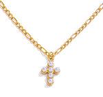 ELENYS Cross – pozlacený náhrdelník 18K žluté zlato Délka náhrdelníku: 40+5 cm / max. 45 cm