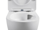 CERANO - WC závěsné Cesso, Vortex - vírové splachování + Slim/SoftClose sedátko - bílá lesklá - 49x36 CER-476678