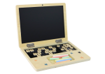 Mamido Dřevěná tabule Laptop s křídami