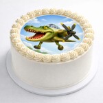 Obrázek Jedlý papír na dort Brainrot Krokodýl