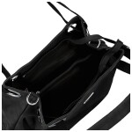 Módní dámská koženková kabelka na rameno Harieta, černá