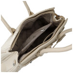 Stylová dámská koženková kabelka do ruky Irma, tmavě béžová