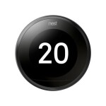 Google Nest Learning Thermostat Gen. 3 černá / Bezdrátový chytrý termostat / Barevné LCD / Teplota Vlhkost / Wi-Fi (T3029EX)