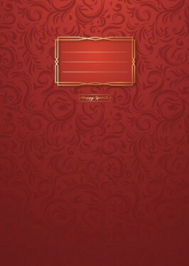 Sešit Premium červené ornamenty A5 - Sešity