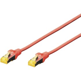 Digitus DK-1644-A-100/R RJ45 síťové kabely, propojovací kabely CAT 6A S/FTP 10.00 m červená bez halogenů, kroucené páry , s ochranou, samozhášecí 1 ks