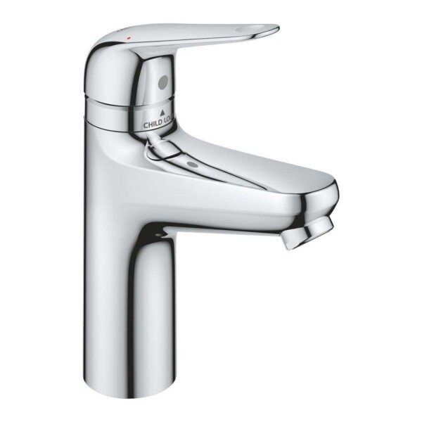 GROHE - Swift Umyvadlová baterie, s výpustí Push-Open, dětská pojistka, chrom 24327001