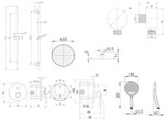 Kielle - Oudee Sprchový set s baterií pod omítku, pro 2 spotřebiče, s příslušenstvím EcoSpare a tělesem, chrom 20602SP50