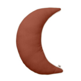 Ferm Living Dekorativní polštář Moon Brown Clay 47 cm, hnědá barva, textil