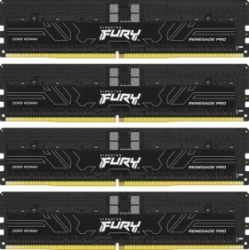 Kingston FURY Renegade Pro Black XMP 128GB (4x32GB) DDR5 5600MHz / CL36 / DIMM / ECC / XMP / 1.25V (KF556R36RBK4-128)
