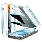 Spigen Glass tR EZ Fit HD Privacy 1 Pack ochranné sklo pro Apple iPhone 15 (AGL07121)