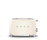 Smeg TSF01CREU toustovač / topinkovač, 2 toasty, 6 úrovní opékání, zásuvka na drobky, styl. 50. let, krémový