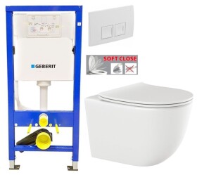 GEBERIT DuofixBasic s bílým tlačítkem DELTA50 + WC INVENA TINOS + SEDÁTKO 458.103.00.1 50BI NO1