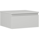 MEXEN/S - Orio koupelnová skříňka pod umyvadlo 50 cm s deskou, 1 šuplík, šedá mat 91A10-05023-1-BFC62