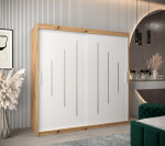 Šatní skříň Abi Y0 Barva korpusu: Dub artisan, Rozměry: 120 cm, Dveře: Černá