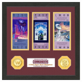 Obraz Washington Commanders NFL Super Bowl Tickets Bronze Coins
