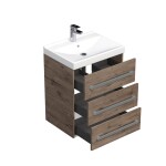 Koupelnová skříňka s umyvadlem SAT Cube Way 60x76,5x46 cm dub Wellington mat CUBE46603DWVER CUBE46603DWVER