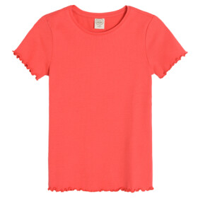 Basic tričko s krátkým rukávem- červené - 134 RED