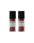 Nicolas Vahé Sada soli a pepře Ruby salt and seeds / pepper mix, růžová barva, sklo