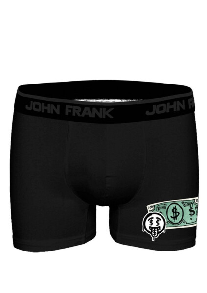 Pánské boxerky John Frank JFBDMOD134 L Černá