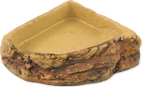 Repti Planet Miska terarijní rohová béžová / Miska / Pryskyřice / 14,5 × 14,5 × 4 cm (007-858580)