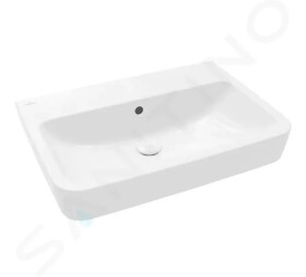 VILLEROY & BOCH - O.novo Umyvadlo 650x460 mm, s přepadem, bez otvoru pro baterii, CeramicPlus, alpská bílá 4A4167R1