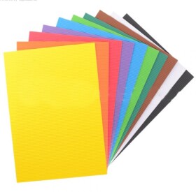 Happy color Vlnitý papír A4 sada barevný mix 10ks