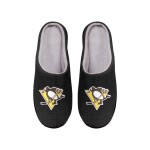FOCO Pánské pantofle Pittsburgh Penguins NHL Memory Foam Slide Slipper Velikost: S = 39–41 EU