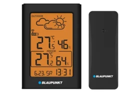 BLAUPUNKT WS15BK černá / Meteostanice / venkovní teploměr / hodiny / kalendář (5901750507472)