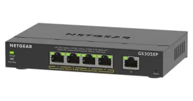 Netgear GS305EP / Switch / 5x Gigabit / 4x PoE+ / Smart Managed (GS305EP-100PES)