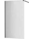 MEXEN - KIOTO Sprchová zástěna WALK-IN 90x200 cm 8 mm, černá, zrcadlové sklo 800-090-101-70-50