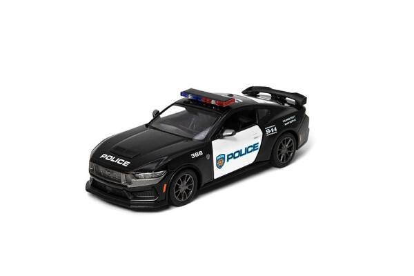 Kovový Ford Mustang Dark Horse 2024 (Policejní edice) 12,7 cm - černá - Sparkys