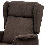 Polohovací křeslo, elektrické kabelové ovládání, hnědá, látka, TV-1190 BR2