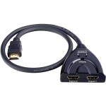 Digitus DS-55345 4 + 2 porty HDMI přepínač LED ukazatel, s dálkovým ovládáním, UHD, kovový ukazatel, lze spínat jednotli