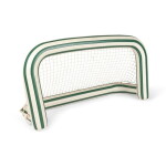 Konges Sløjd Nafukovací fotbalová branka + míč Freen Stripe, zelená barva, plast