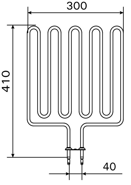 Topné těleso, spirála pro saunová kamna L33, 3000W/240V CZSL-318L