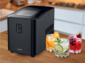 Lafe Ice Cube Maker černá / Výrobník ledu / 120 W / 1 l / 12 kg ledu za den (LAFLOD47724)
