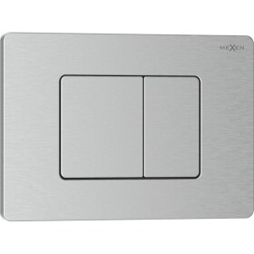 MEXEN - Tex 05 splachovací tlačítko, inox 6105-10