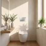REA - Podomítkový Instalační Set Slim 024N pro WC s Tlačítkem HD Satin KPL-E1635