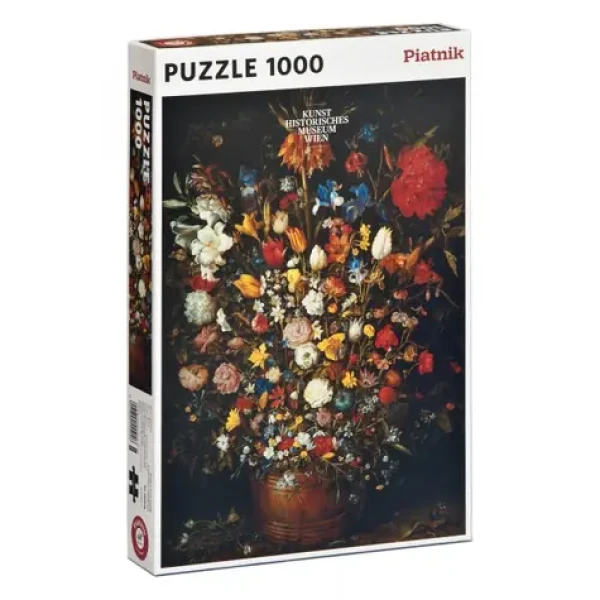 Piatnik Brueghel Květiny v dřevěné váze