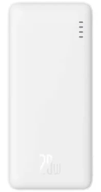 Baseus PPQD090002 Airpow 10000mAh 20W bílá / Powerbanka / 1x USB-A + 1x USB-C + 1x microUSB (PPQD090002)