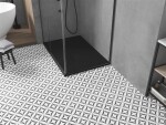 MEXEN/S - Toro obdélníková sprchová vanička SMC 100 x 80, černá, mřížka černá 43708010-B