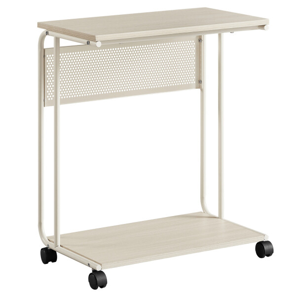 Odkládací stolek 55x32x66cm, mdf, bělený dub, AKF-E1012 CRM