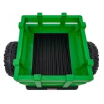 Mamido Dětský elektrický traktor BLAST s přívěsem 2x200W zelený