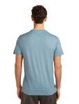 Pánské merino triko s krátkým rukávem ICEBREAKER Mens 150 Tech Lite SS Tee Elevation Line, Flint Blue velikost: S