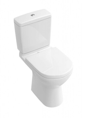 VILLEROY & BOCH - O.novo WC kombi mísa, zadní odpad, DirectFlush, AntiBac, CeramicPlus, alpská bílá 5661R0T2