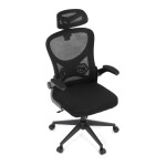 Kancelářská židle, houpací mechanismus, černá, KA-K2021 BK