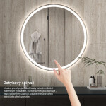 CERANO - Koupelnové LED zrcadlo Eterno - Ø 100 CER-8050BD6950