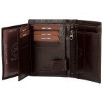 Luxusní pánská kožená peněženka Bellugio Fernando, tmavě hnědá
