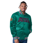 Starter Pánská Oboustranná Bunda Anaheim Ducks The CLOSER Reversible Varsity Satin Jacket Velikost: